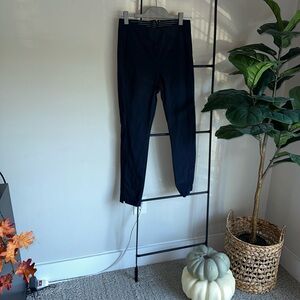 Athleta Womens Size 6 Navy Wander Slim Straight Crop Pants Rear Zip